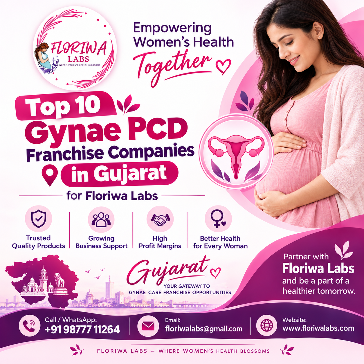 Top 10 Gynae PCD Franchise Companies in Gujarat – Floriwa Labs